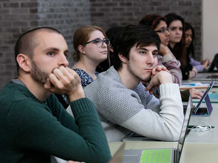 students in seminar