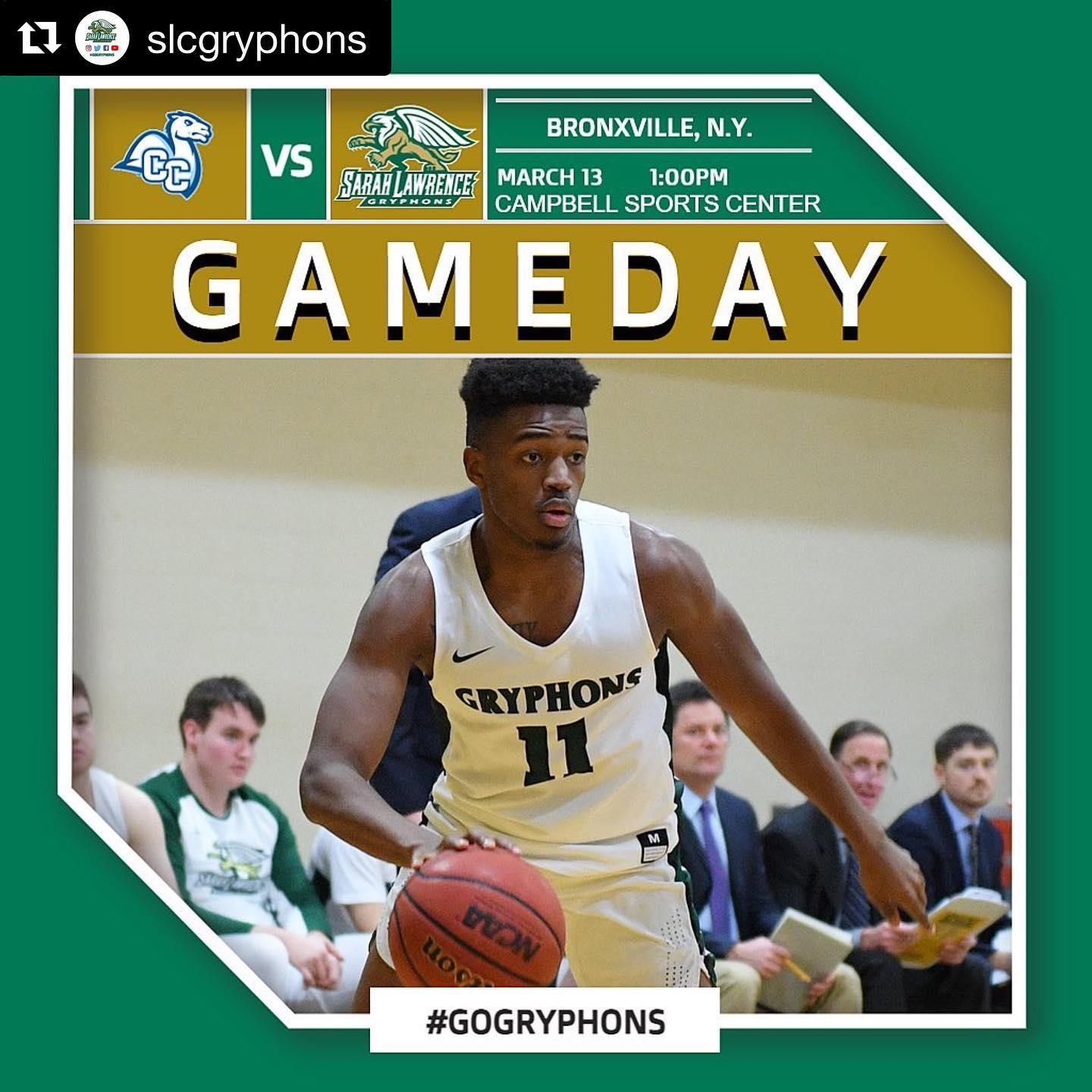 Our student athletes are back in action! #GoGryphons • #Repost @slcgryphons ・・・ WE’RE BAAAAACCKK ‼️ Men’s 🏀 takes on Connecticut College in the home opener! Head to gogryphons.com/watch for all the action! #GoGryphons #SarahLawrenceTogether
