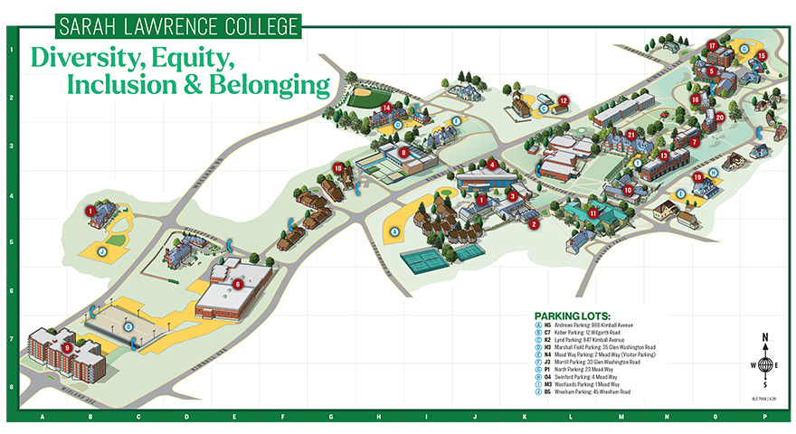 Map of Sarah Lawrence College