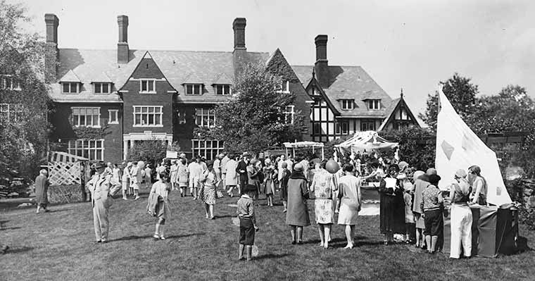 Westlands lawn in 1930