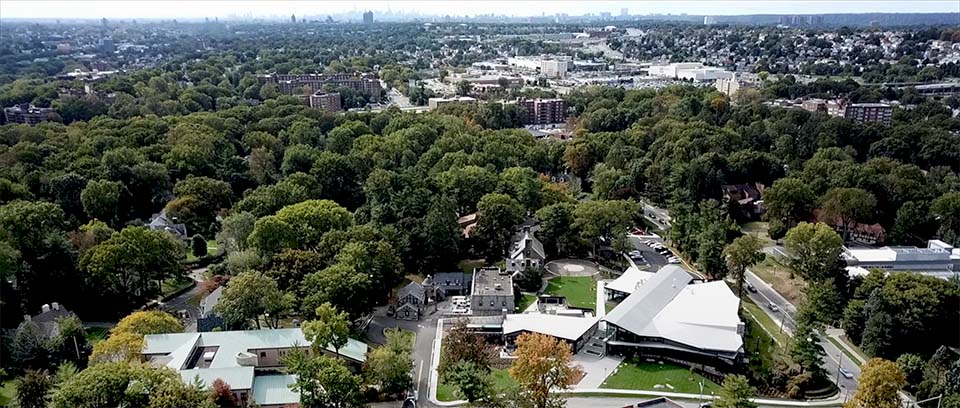 Aerial image of campus