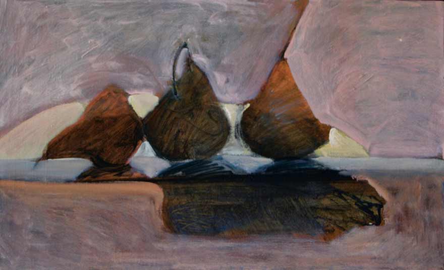 Painting, Light between 3 pears