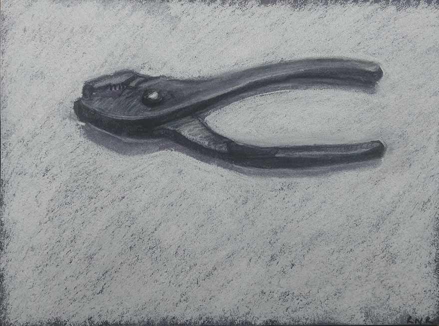 Chalk drawing of wrench