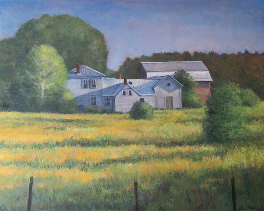 Painting of farmhouse