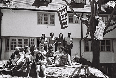 student sitting at table