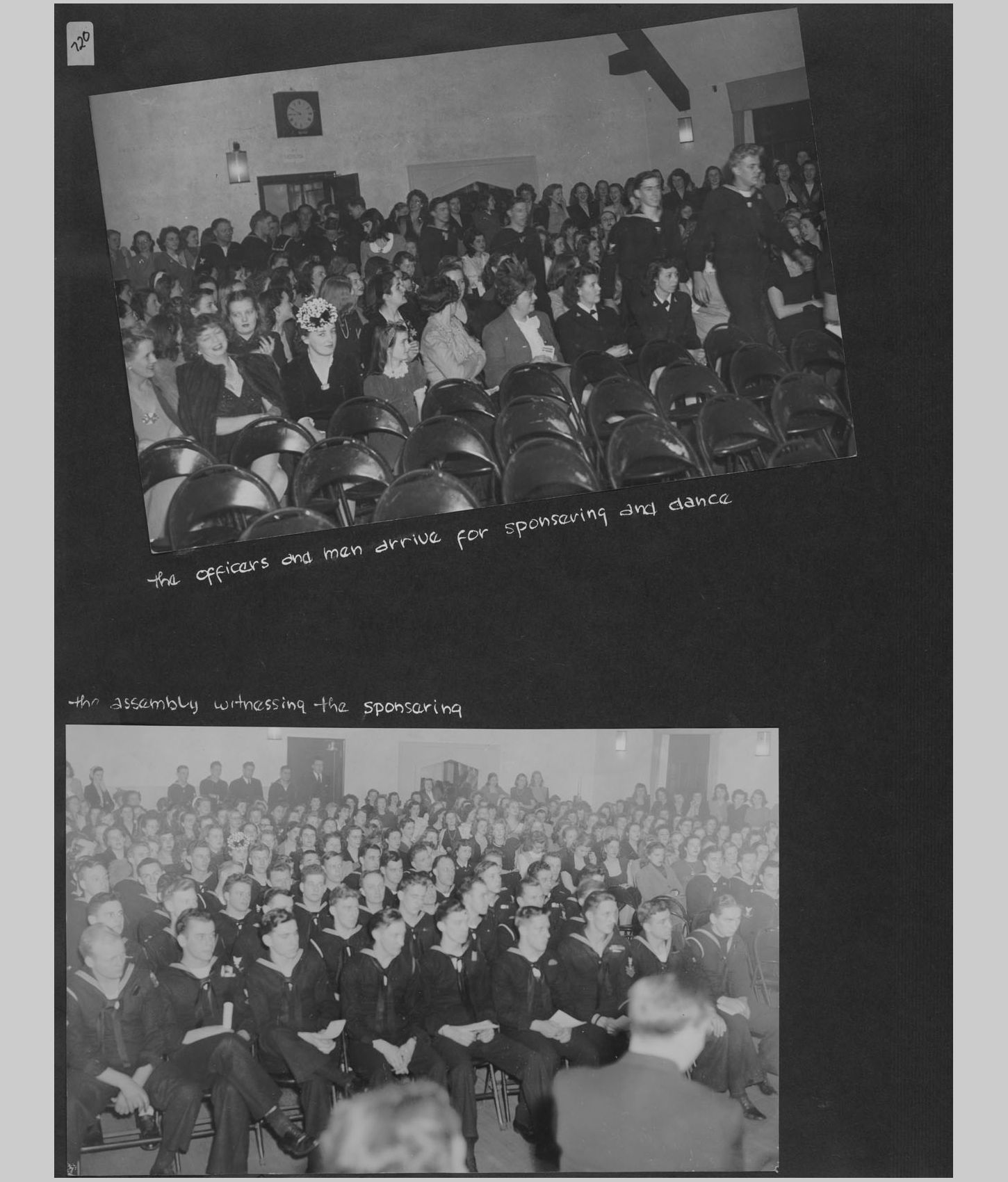 A large image of a page in the scrapbook