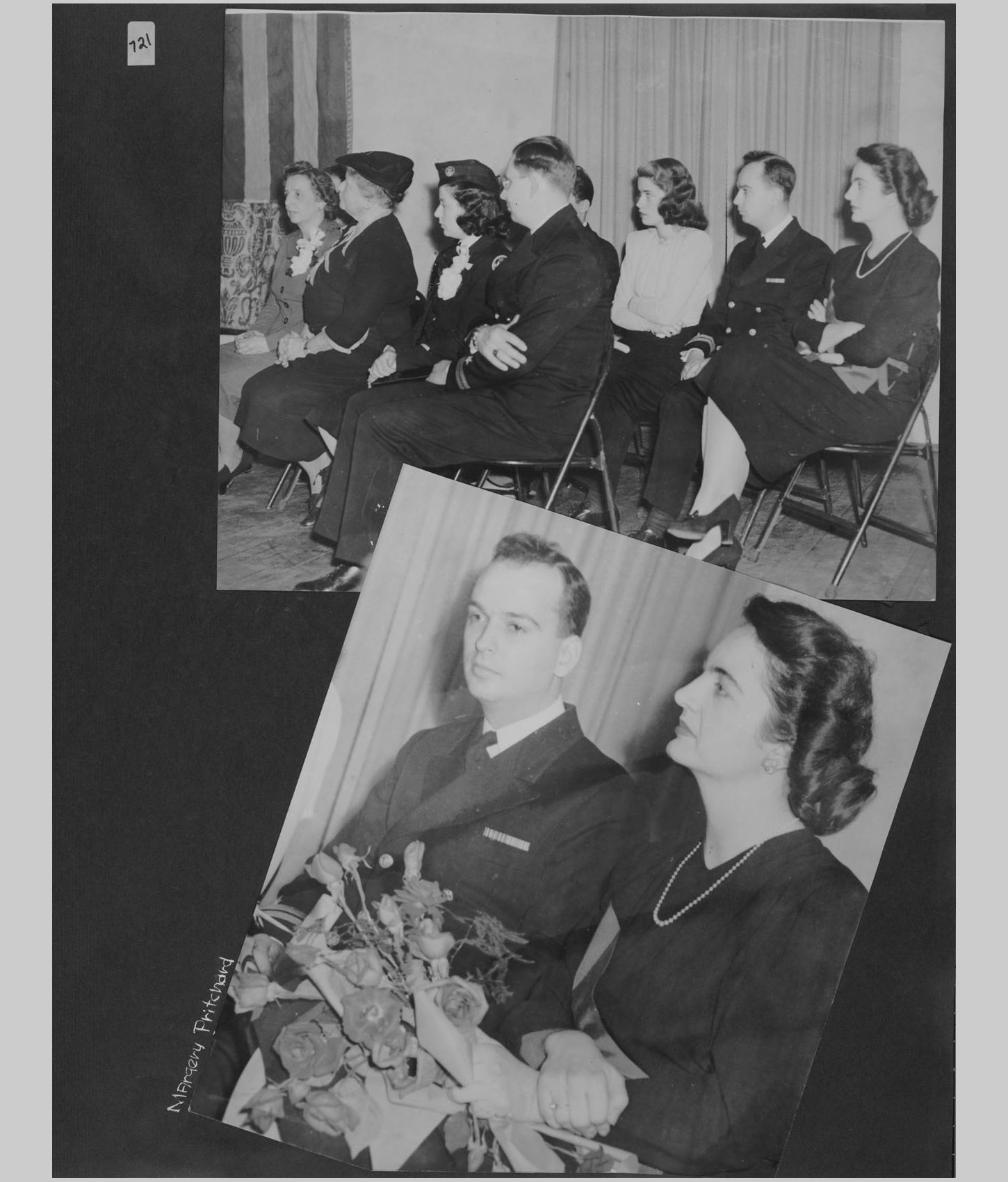 A large image of a page in the scrapbook