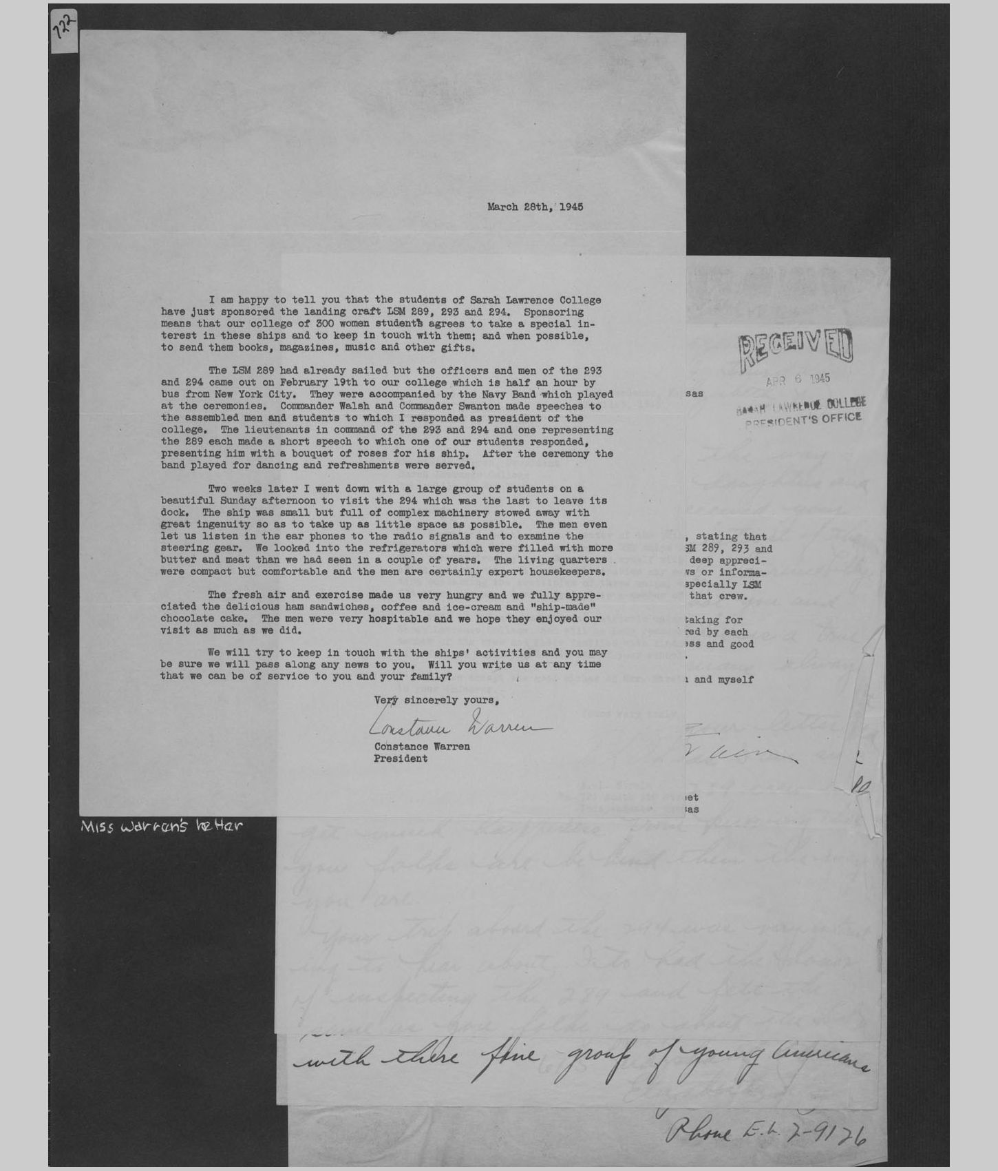 A large image of a page in the scrapbook