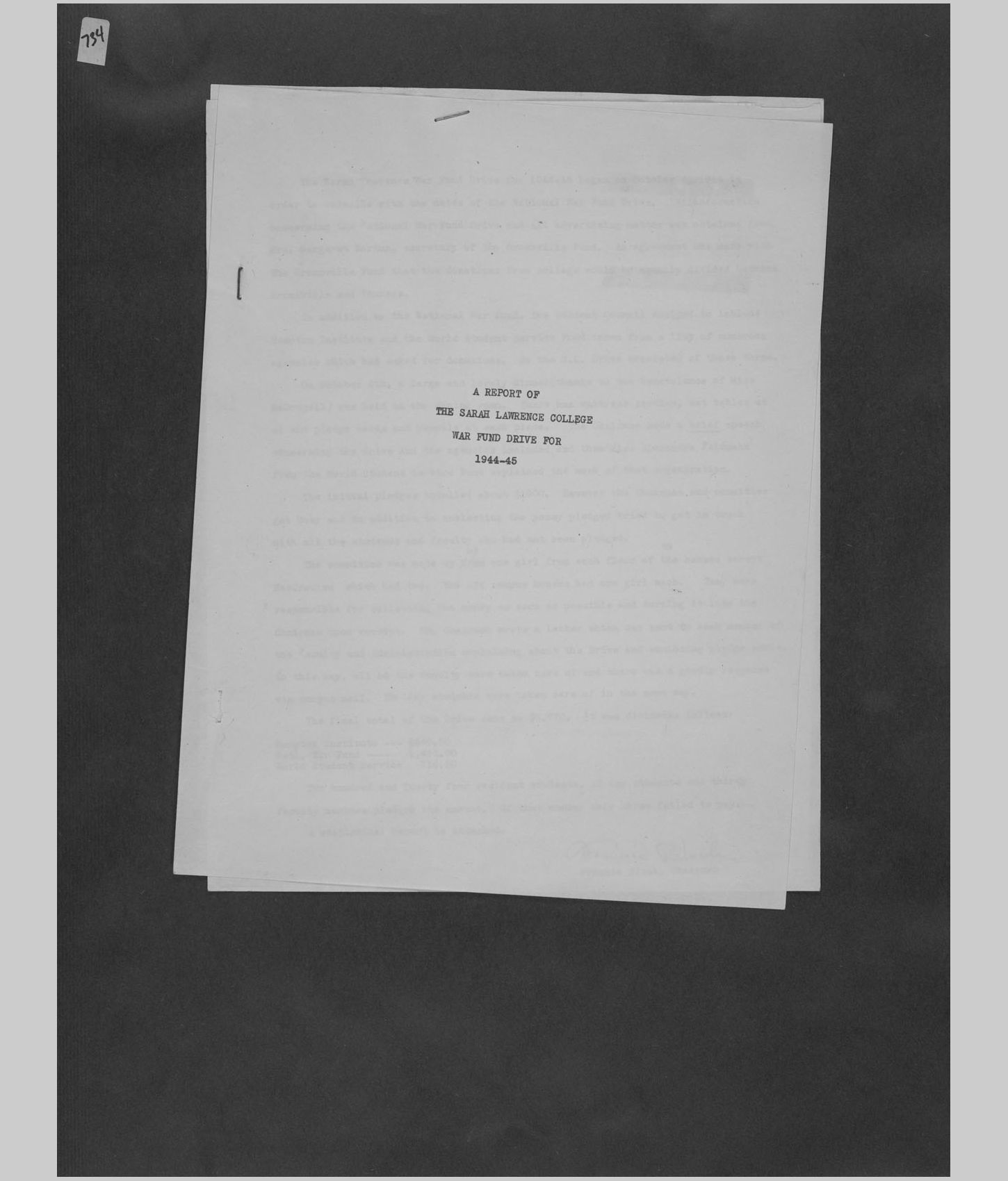 A large image of a page in the scrapbook