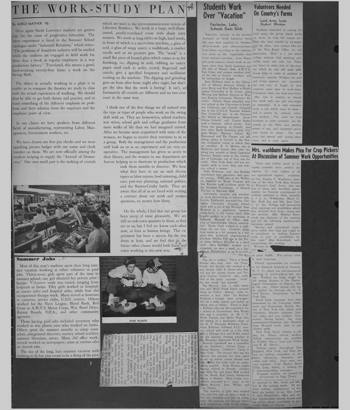 A large image of a page in the scrapbook