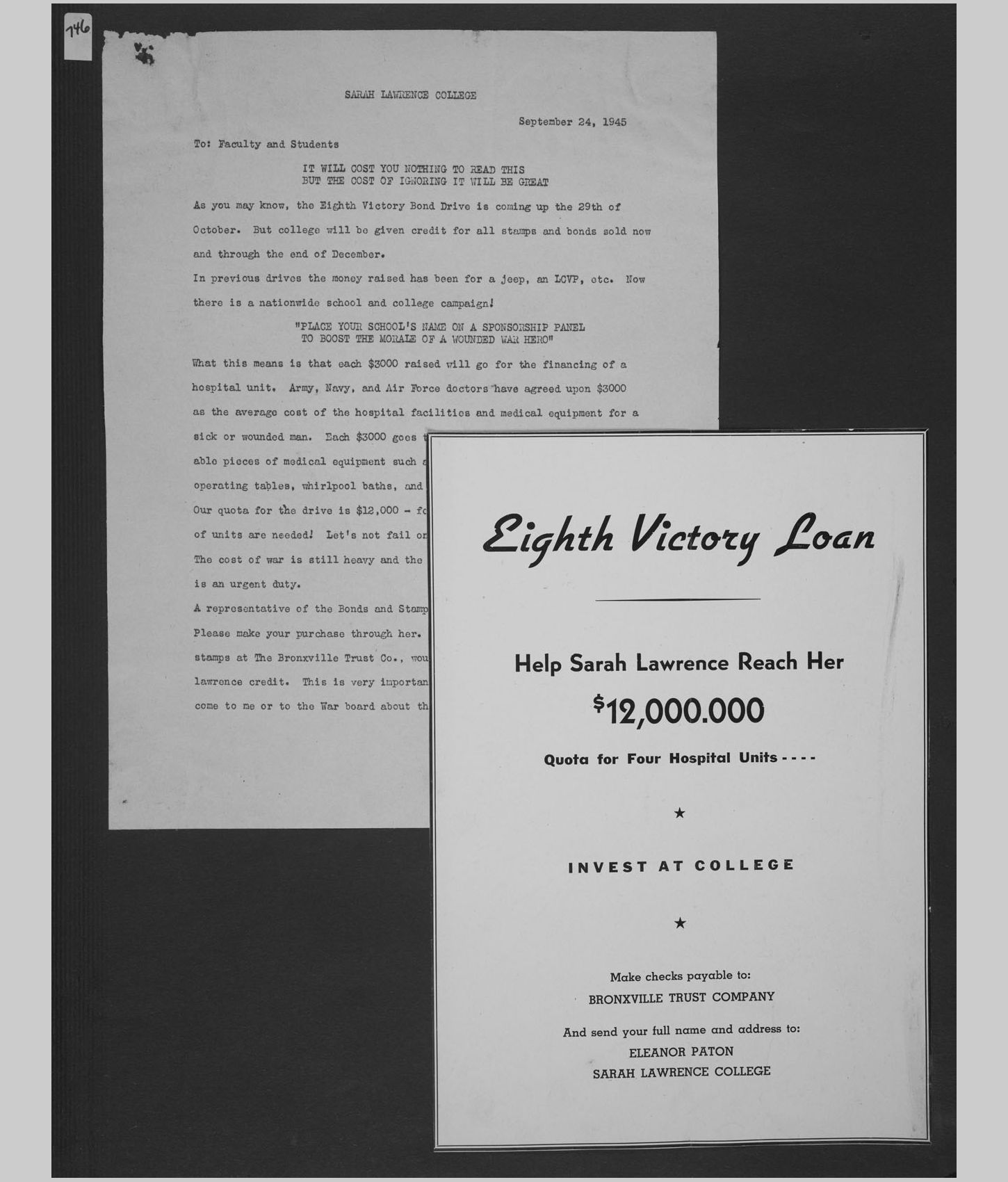 A large image of a page in the scrapbook