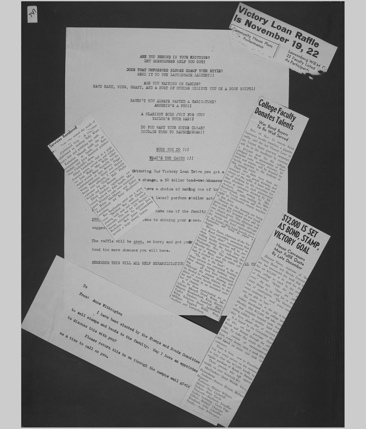 A large image of a page in the scrapbook