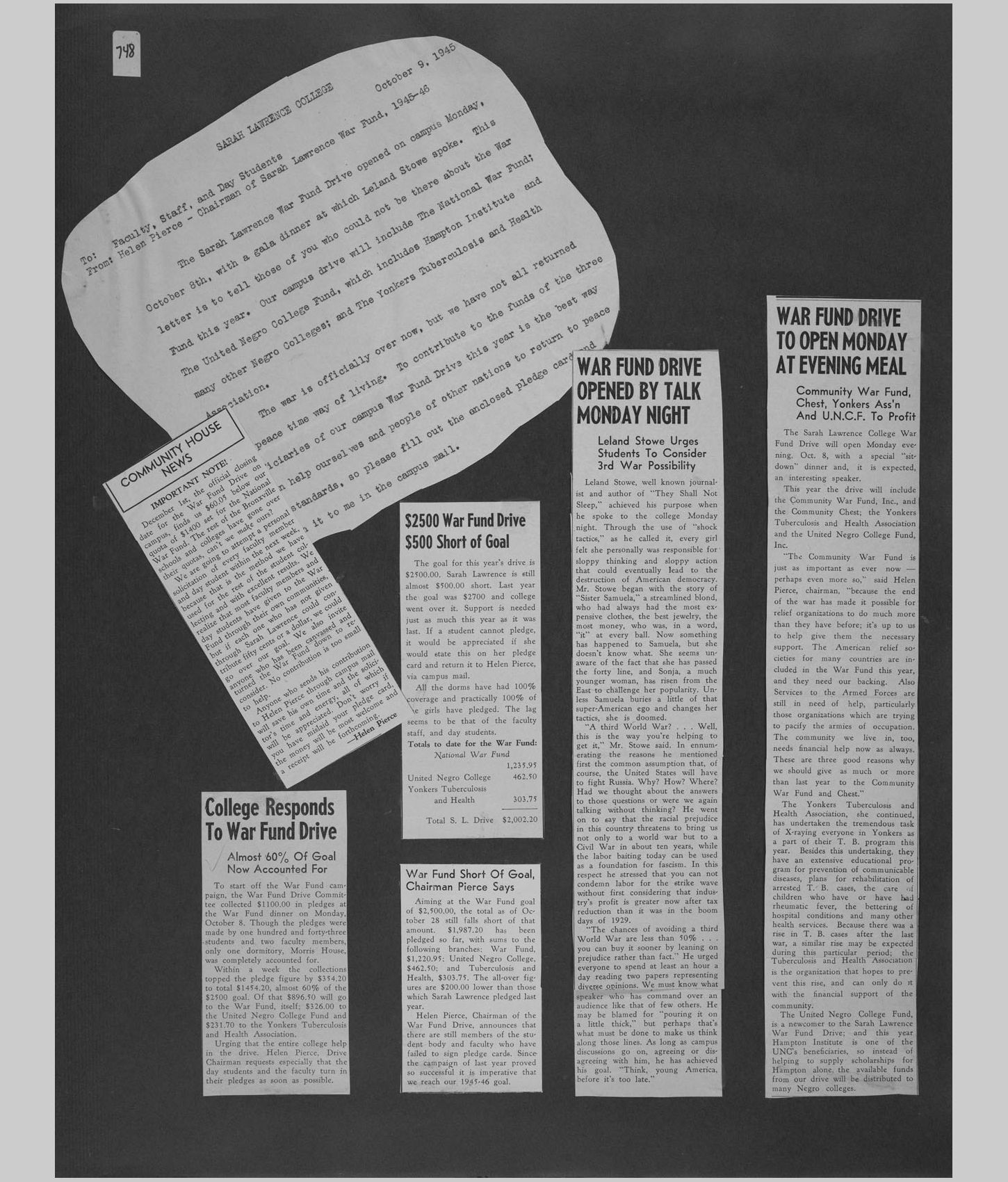 A large image of a page in the scrapbook