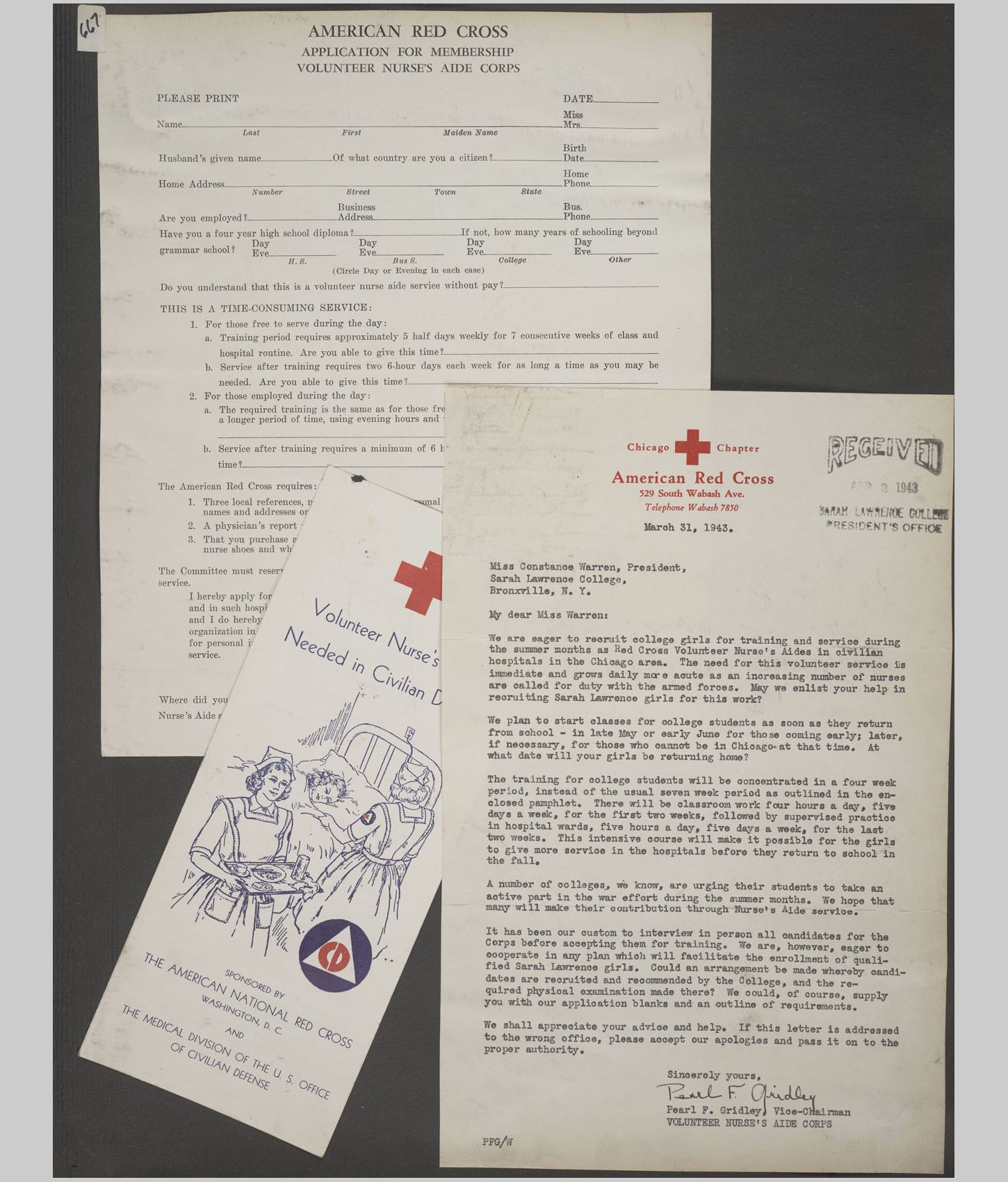 A large image of a page in the scrapbook