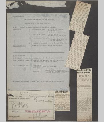 A small image of a page in the scrapbook