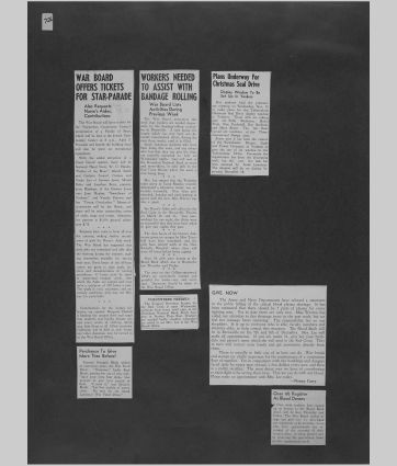 A small image of a page in the scrapbook