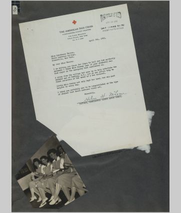 A small image of a page in the scrapbook