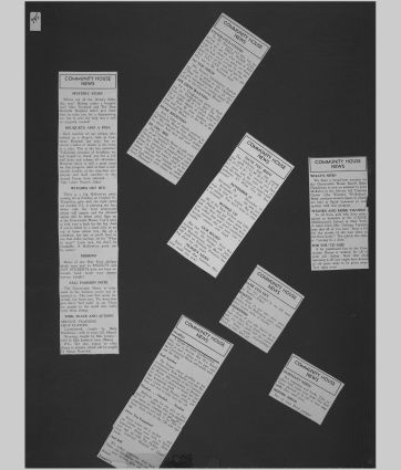 A small image of a page in the scrapbook