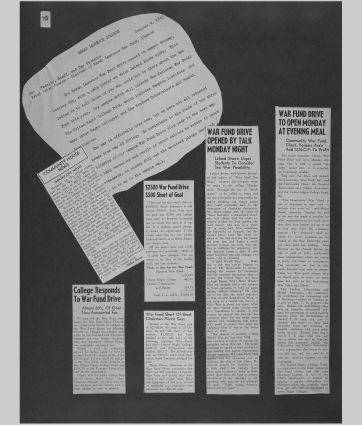 A small image of a page in the scrapbook