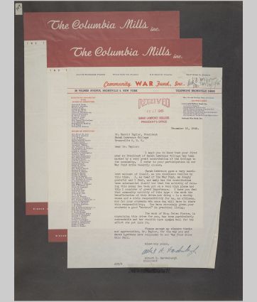 A small image of a page in the scrapbook