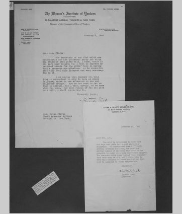 A small image of a page in the scrapbook