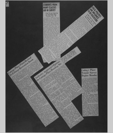 A small image of a page in the scrapbook