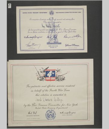 A small image of a page in the scrapbook