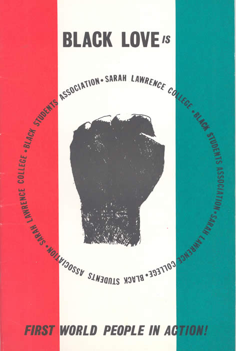  Black Students Association Brochure Cover, n.d. (Sarah Lawrence College Archives)