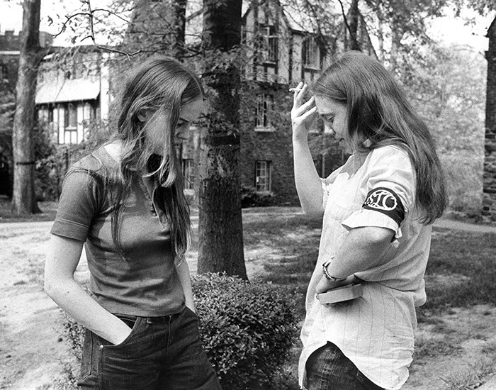  Students Participating in the National Student Strike, 1970. Photographer Unknown. (Sarah Lawrence College Archives) 