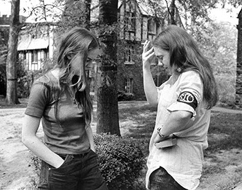 Students Participating in the National Student Strike, 1970. Photographer Unknown. (Sarah Lawrence College Archives)