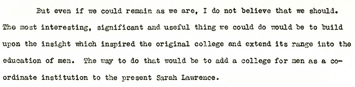  Harold Taylor Report to the Trustee-Faculty Committee on Planning and Finance. September 24, 1956. (Student Life Subject Files) 