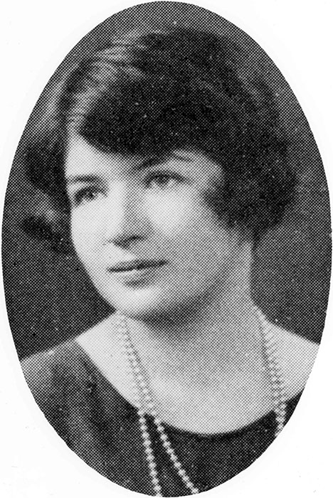  Mary Dublin (Barnard College Class of 1930) yearbook photo  from Barnard College. (From The Mortarboard 1930, p. 126. Credit: Barnard College Archives). 