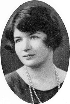 Mary Dublin (Barnard College Class of 1930) yearbook photo from Barnard College. (From The Mortarboard 1930, p. 126. Credit: Barnard College Archives).