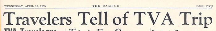  The Campus, April 13, 1955.