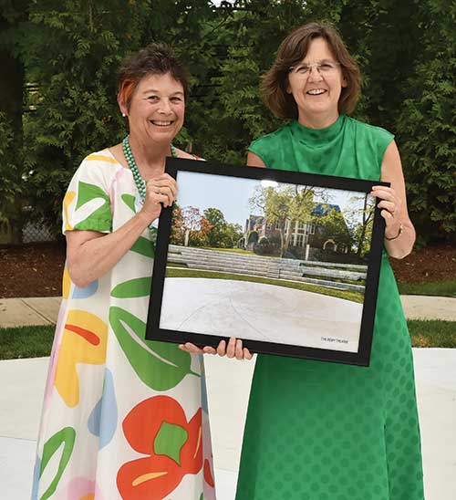 Josie Merck and President Cristle Collins Judd