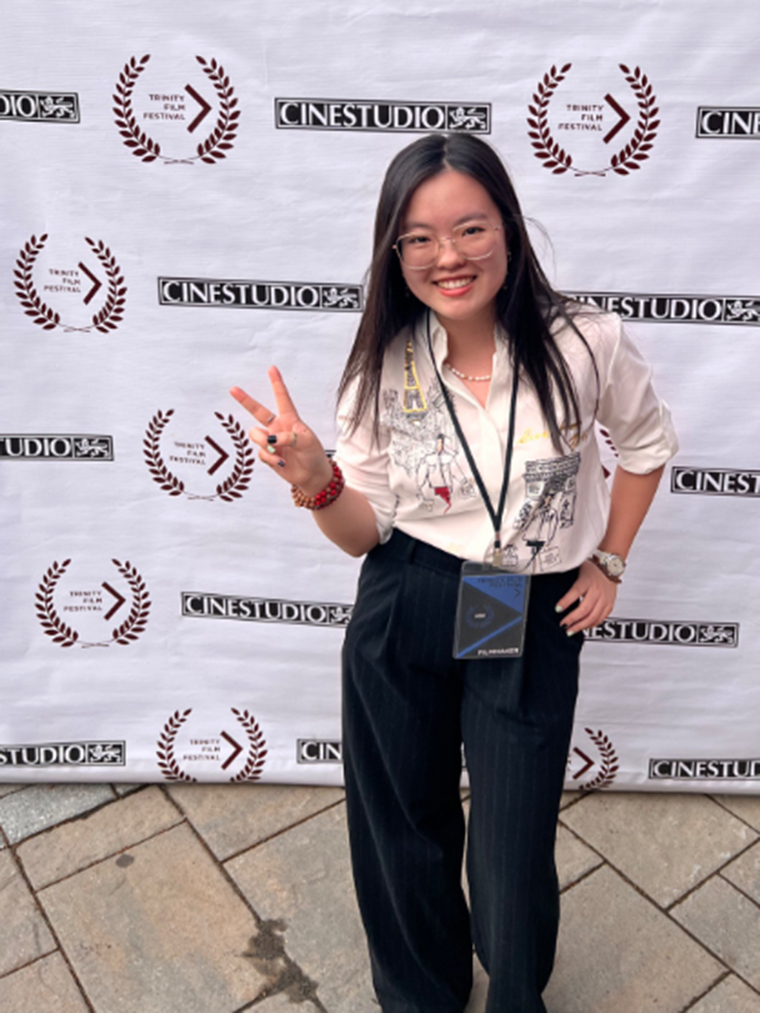Caroline He at the Trinity Film Festival