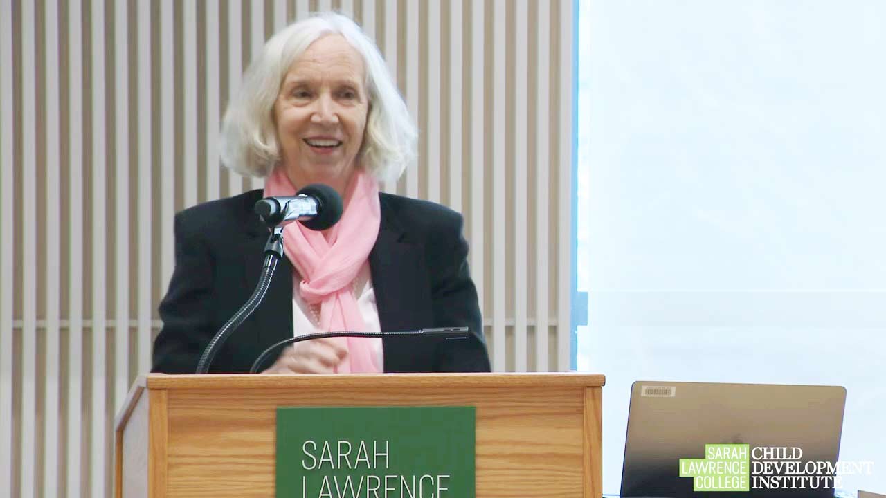 Arietta delivering the 2026 Longfellow Lecture