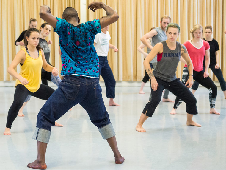 dancers in studio