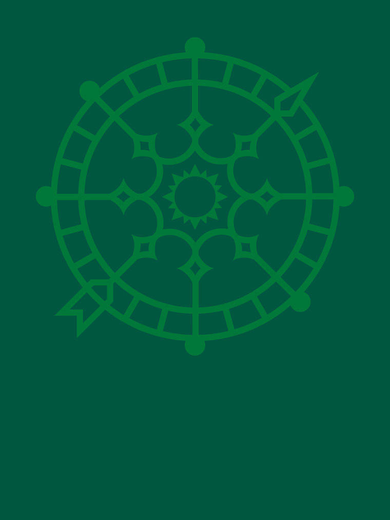 Vector image of compass outside Andrews