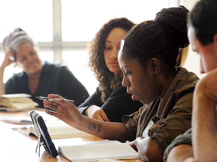 Students in seminar class