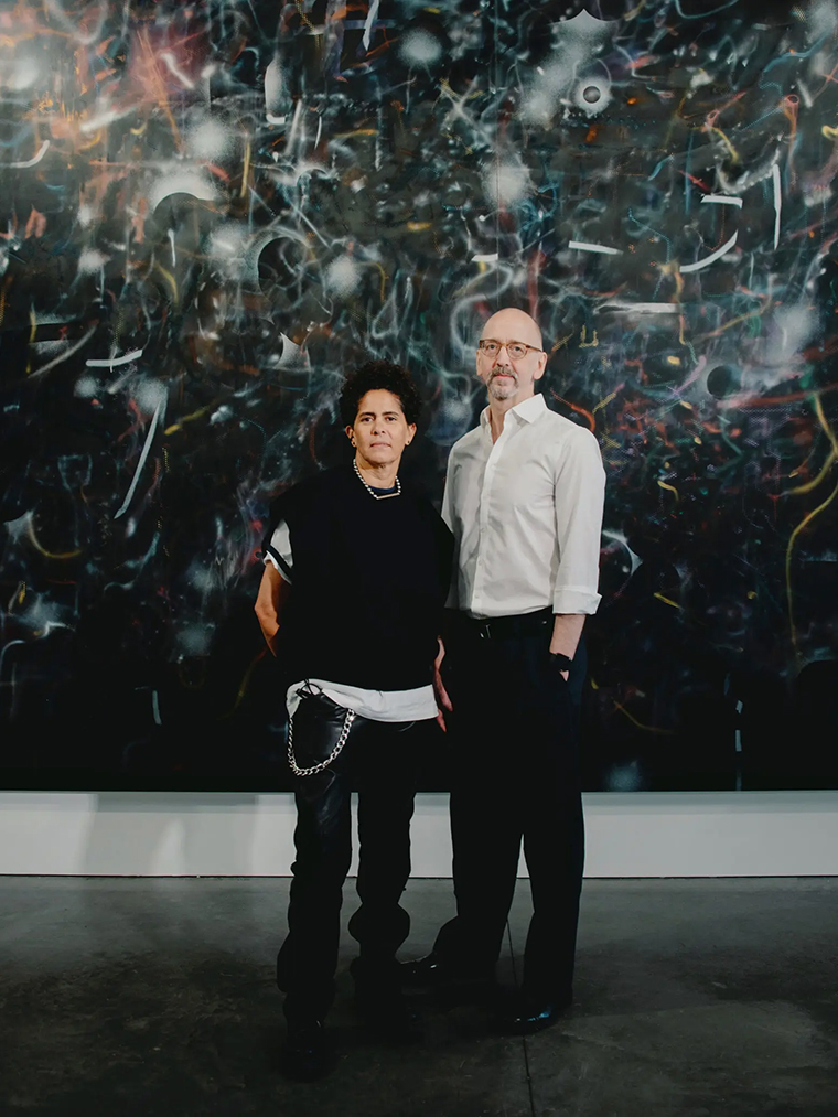 John Jasperse and Julie Mehretu, photo by Lila Barth for the New York Times