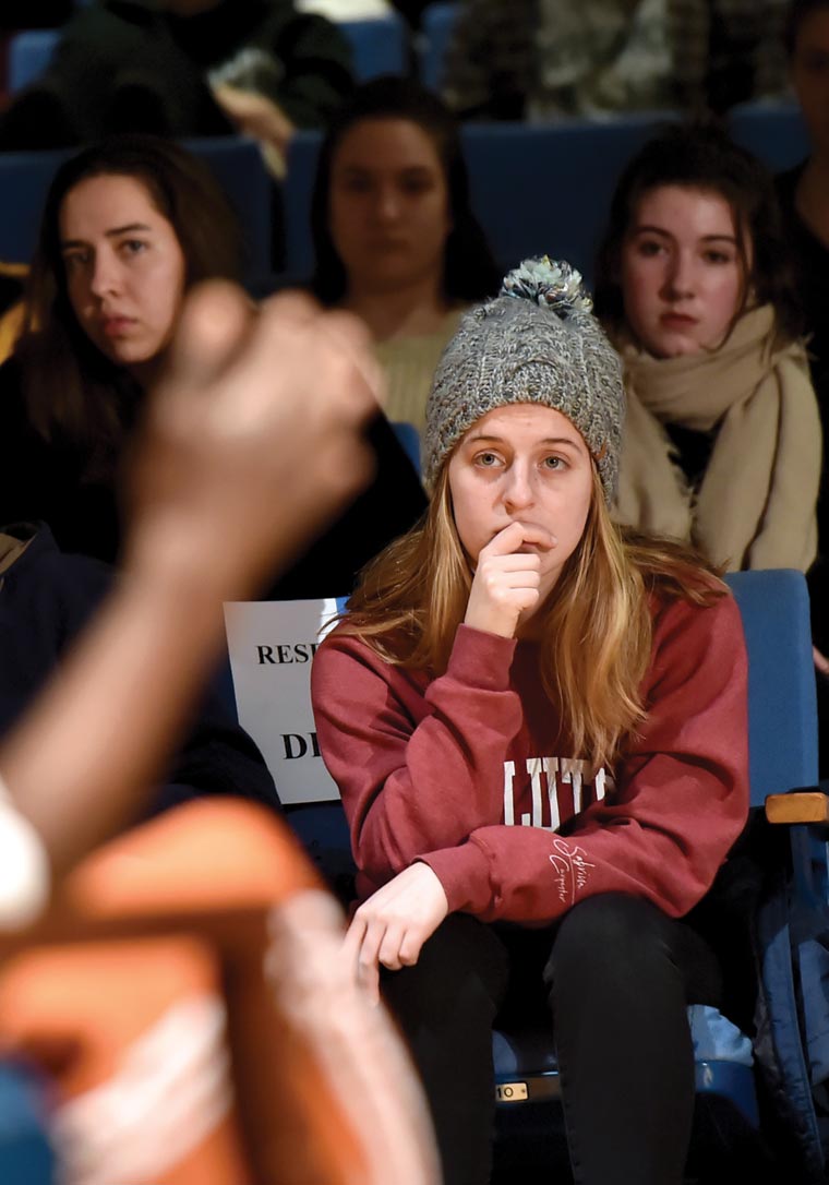 Student in audience