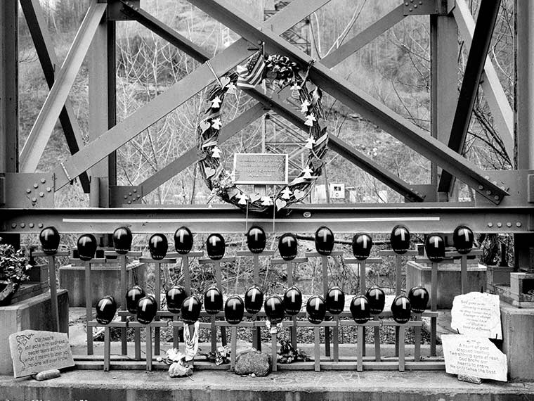 Upper Big Branch Mine Memorial. Photo credit: Andrew Lichtenstein. Used with permission.