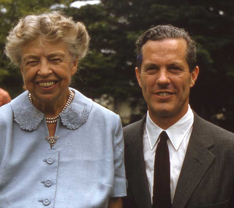 Eleanor Roosevelt and Harold Taylor