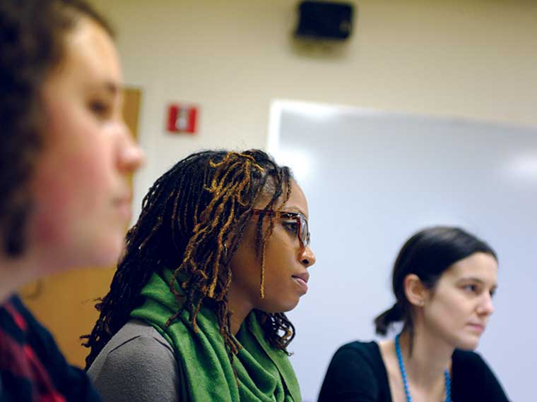 students in seminar