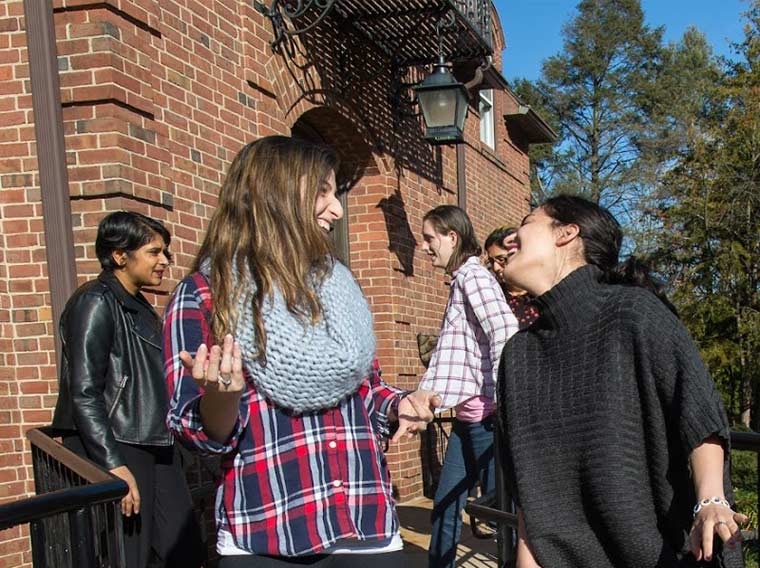 Students outside