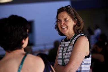 President Cristle Collins Judd with alumnae