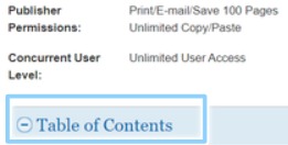 EBSCO ebooks toc