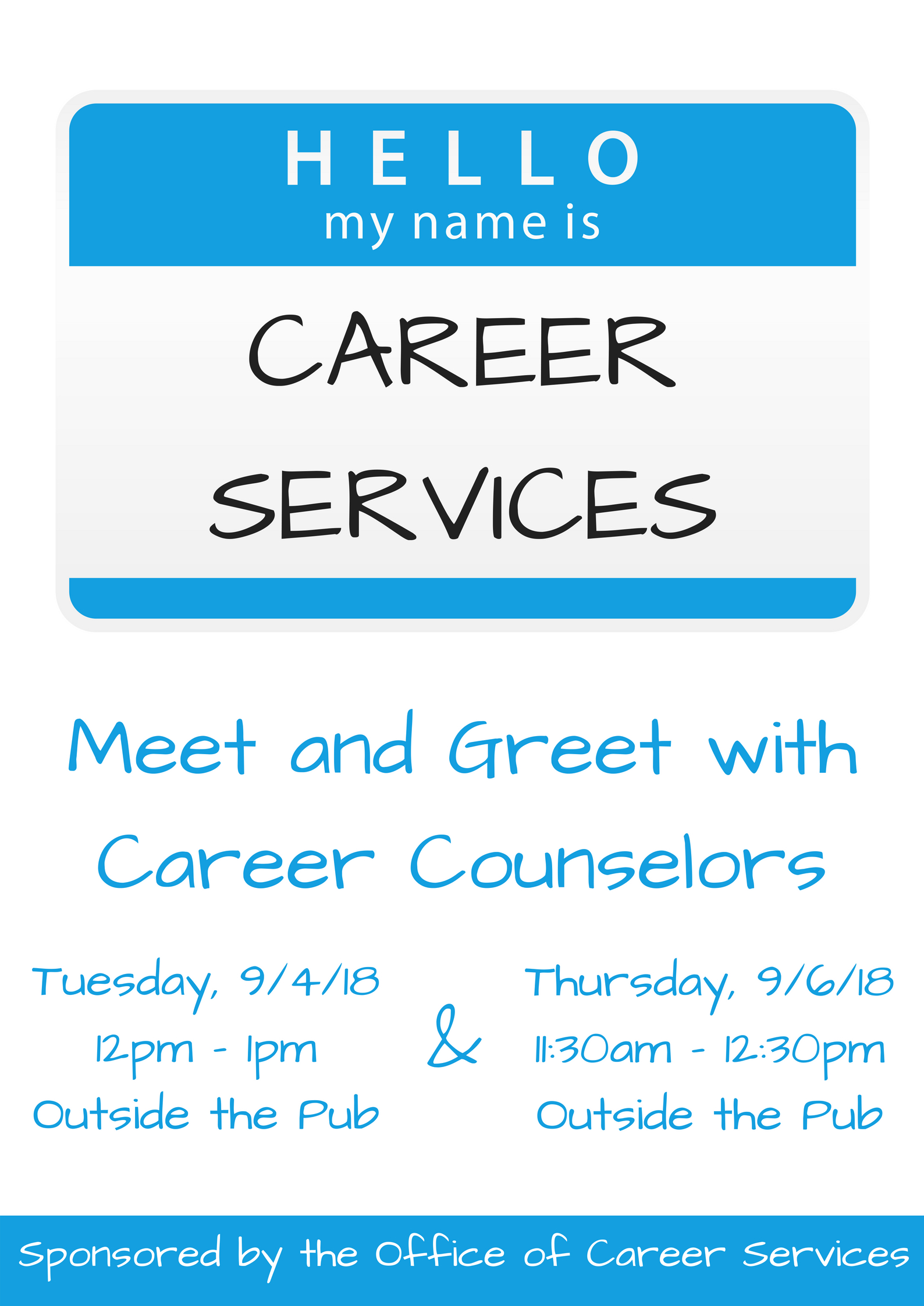 Hello My Name is Career Services