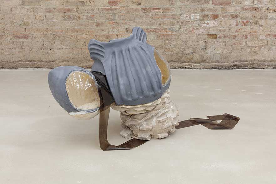 Photo of sculpture from Andrew Ross exhibit